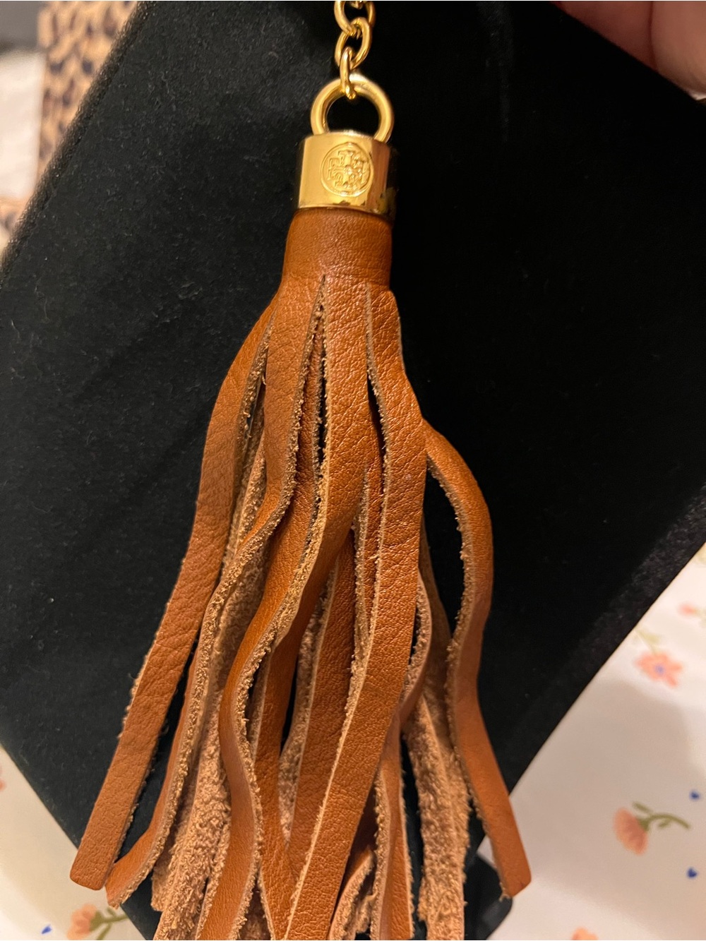 Tory Burch purse charm